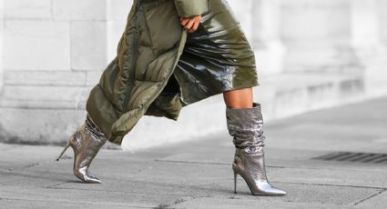 Botas glitter, la tendencia en zapatos que es fácil de combinar