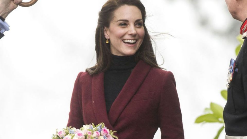 Kate Middleton y sus pendientes. Fuente: Pinterest