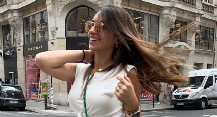 Antonela Roccuzzo enseña como llevar un look urbano en las calles de Paris