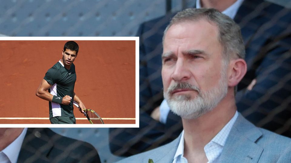 Felipe VI es fanático del tenis. Fuente: producción Panorama