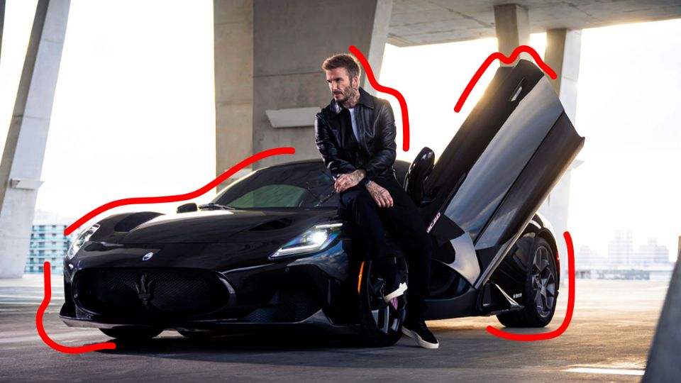 David Beckham y sus autos de lujo. Fuente: producción Panorama