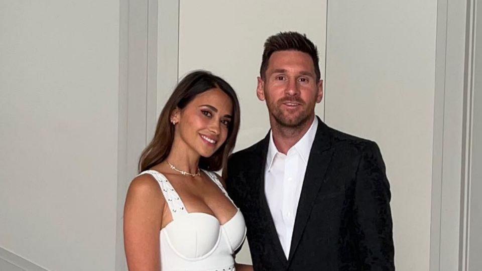 Antonela Roccuzzo y Lionel Messi. Fuente: Instagram @antonelaroccuzzo