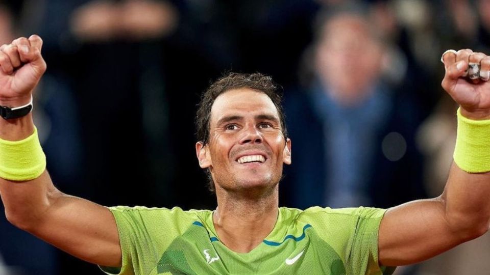 Rafa no puede más de alegría. Fuente: Instagram @rafaelnadal