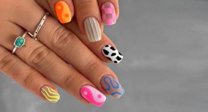 Así puedes lograr la manicura multicolor, las uñas tendencia