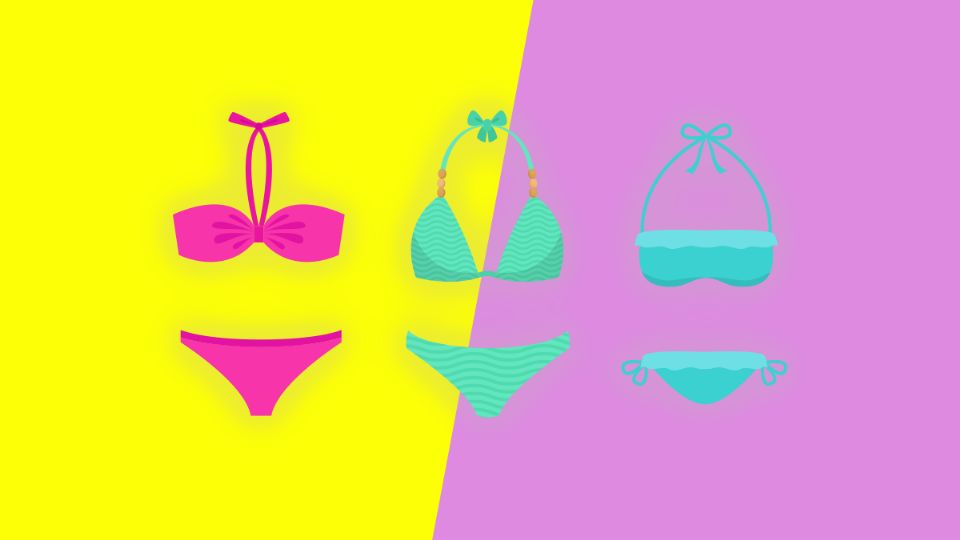 Bikinis en rebaja. Fuente: Producción Panorama