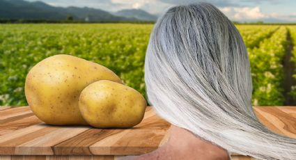 Cómo usar agua de patata (de manera natural) para eliminar las canas