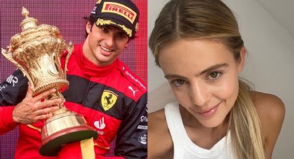 Así celebró la novia de Carlos Sainz Jr el primer triunfo del piloto en Fórmula 1