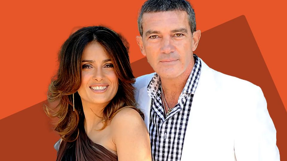 Salma Hayek y Antonio Banderas son amigos pero en una escena con el, ella lloró inconsolablemente. Fuente: producción Panorama