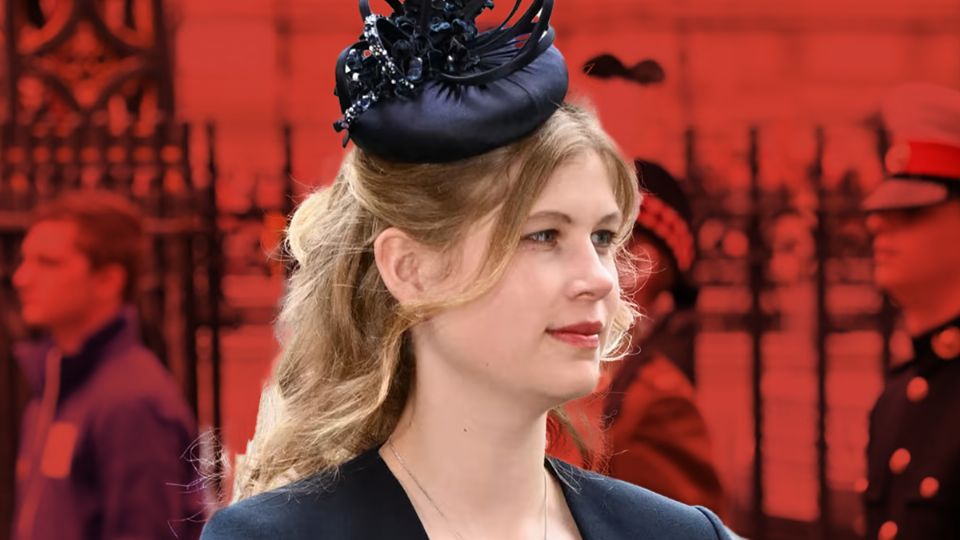 El significado del tocado que usó Lady Louise en el funeral de la reina Isabel II. Fuente: Producción Panorama.