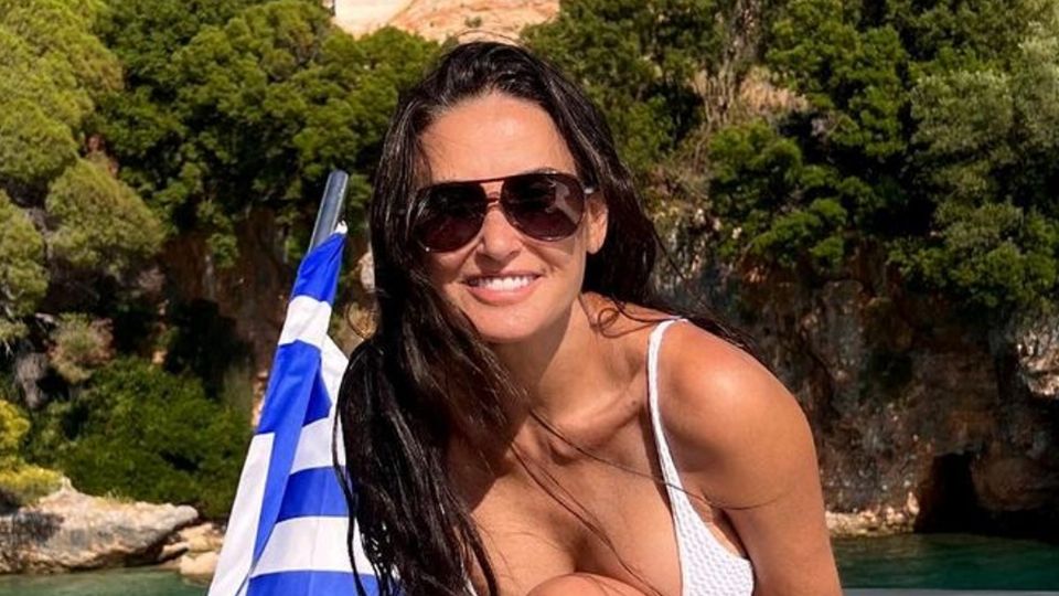 Demi Moore enamoró en Grecia. Fuente: instagram @demimoore