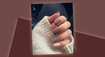 Manicura francesa animal print es ideal para lucir manos elegantes