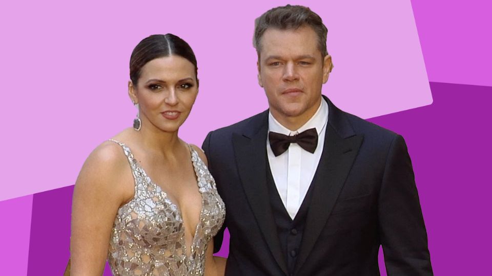 La historia de amor de Matt Damon y Luciana Barroso es de película. Fuente: producción Panorama