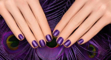 7 diseños de uñas color morado para lucir manos elegantes