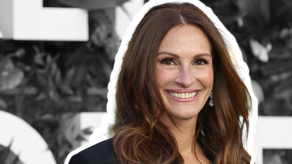 Julia Roberts impuso su manicura negra arándano. Fuente: producción Panorama