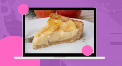 En simples pasos, prepara esta deliciosa tarta de manzana y crema pastelera