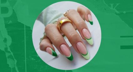 Manicura francesa verde, el diseño que más se usará en 2024