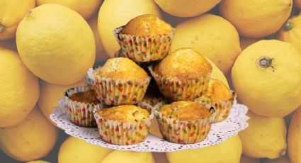 En pocos pasos, prepara muffins de limón deliciosos para la merienda