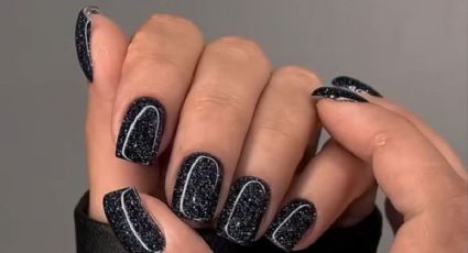 Manicura en clave black: 3 diseños con nail art para combinar en Navidad