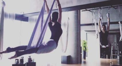 5 beneficios del aeroyoga, la práctica que eligen las famosas para estar en forma los 365 días del año