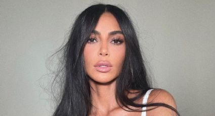 Kim Kardashian enseña cómo lucir un flequillo mariposa que sienta bien a cualquier edad