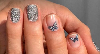 3 diseños de nail art con glitter para recibir la primavera