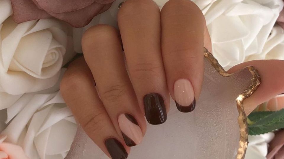 3 ideas de manicura chocolate. Fuente: instagram @vanitybeautymix