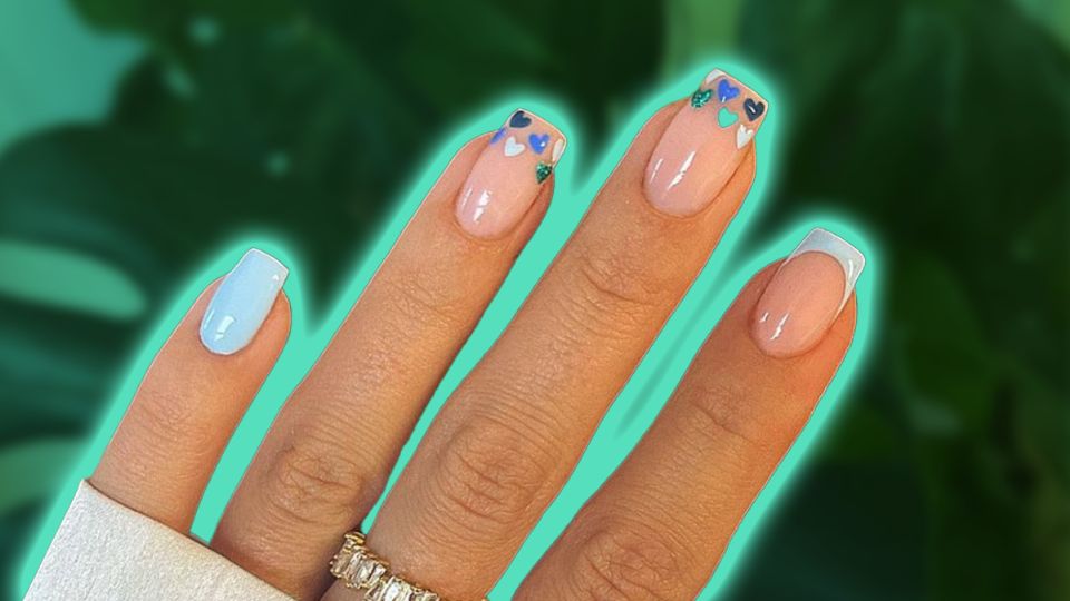 Ideal para la primavera: 3 diseños de manicura francesa de colores. Fuente: Producción Panorama.