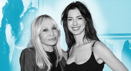 Así es la particular relación entre Anne Hathaway y Donatella Versace