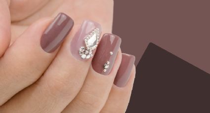 3 diseños de manicura con piedras para lucir manos elegantes