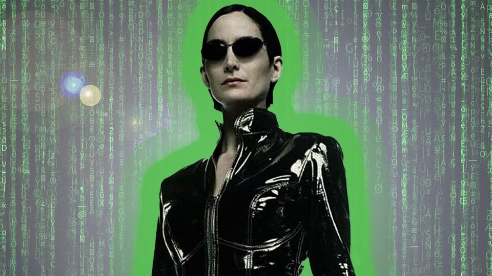 Carrie Anne Moss hizo el papel de Trinity en The Matrix.