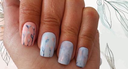 Marbled nails, el toque delicado que necesitan tus manos