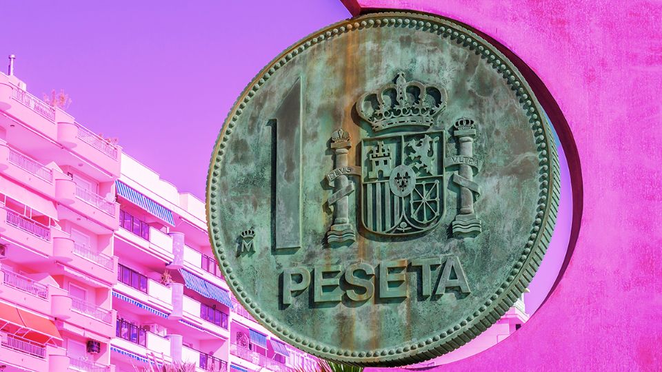 Numismática. Monedas de pesetas. Fuente: Producción Panorama España/Shutterstock.