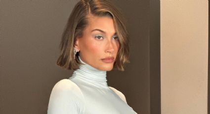 Hailey Bieber le dice adiós a las uñas glaseadas con esta manicura de cuero