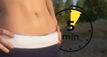 Logra con este ejercicio de 5 min al día ese abdomen plano que tanto sueñas