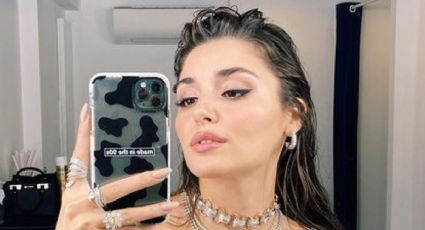 Hande Erçel impone tendencia con este bañador anaranjado