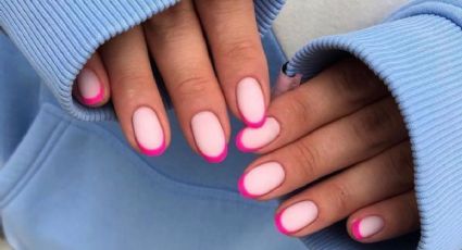 4 diseños de manicura francesa con colores para alegrar el verano