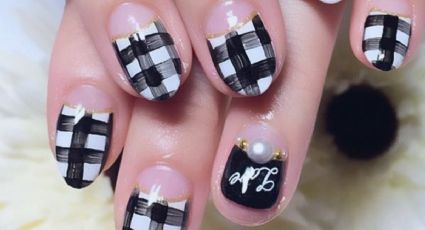 Nail art a cuadros: la tendencia furor en manicura para estas vacaciones