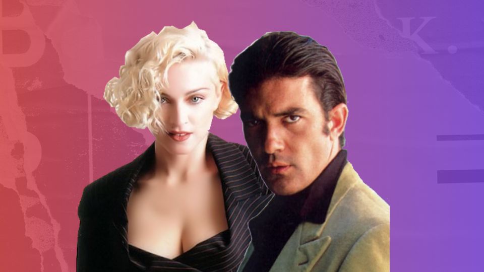 Antonio Banderas y Madonna se conocieron durante el rodaje de una película. Fuente: Producción Panorama España´.