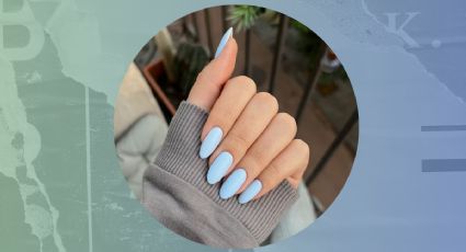 Manicura celeste, 4 diseños que te harán lucir elegante