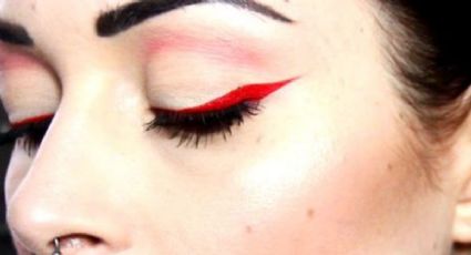 Dile adiós al delineado clásico con estos 3 eyeliner rojos para párpado caído