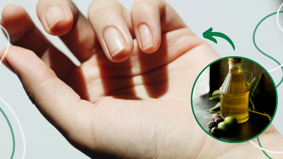 Remedio casero con aceite de oliva para fortalecer las uñas débiles y quebradizas
