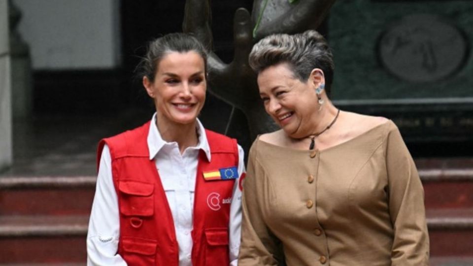 Lucrecia Peinado recibió a Letizia de una forma muy especial. Foto: AFP