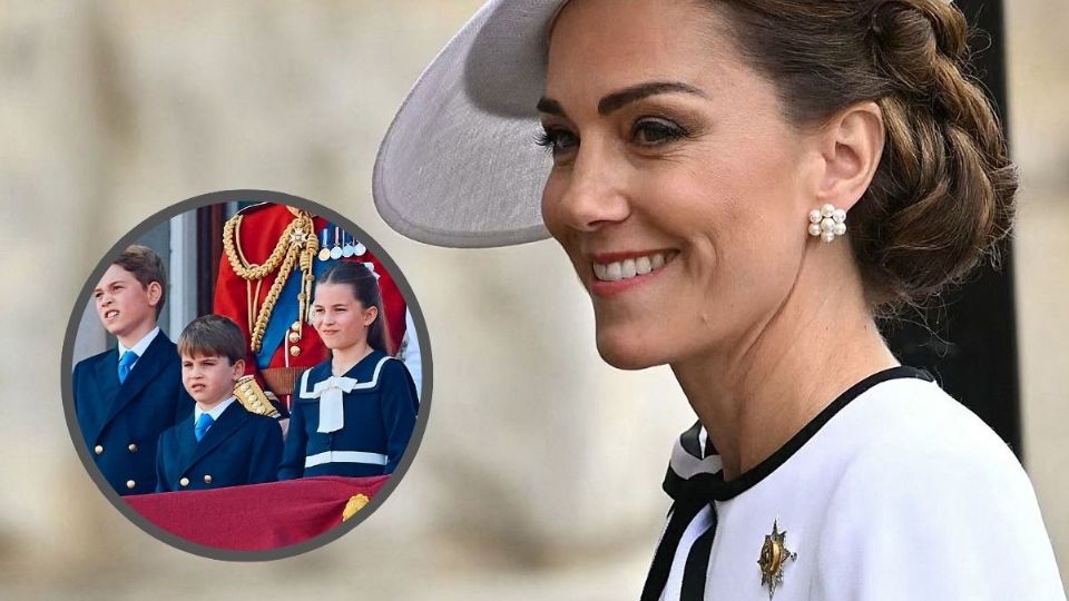 Mira la norma que le impone Kate Middleton a sus hijos. Foto: AFP